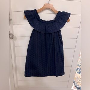 Nautica eyelet dress navy